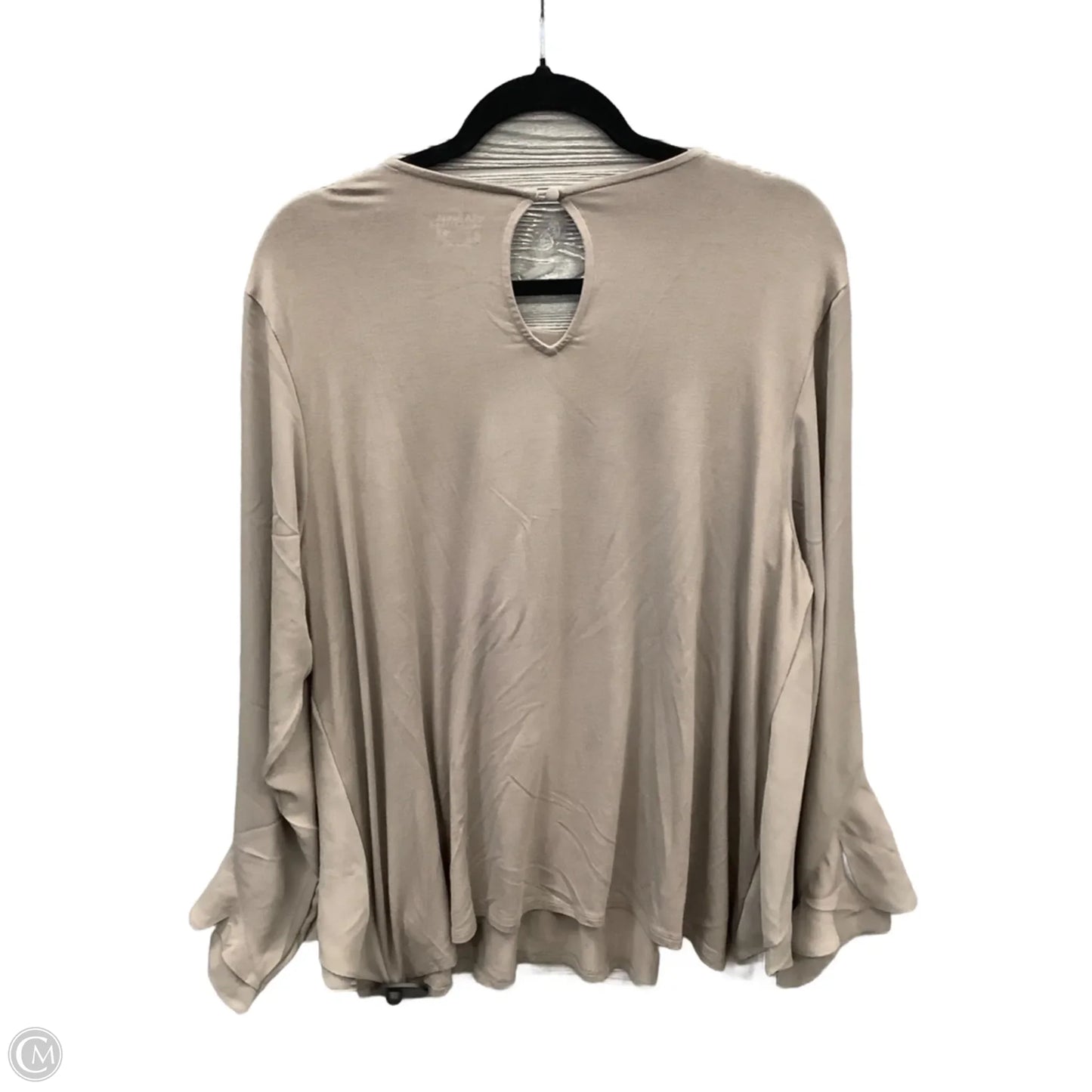 Top Long Sleeve By Lisa Rinna In Brown, Size: L
