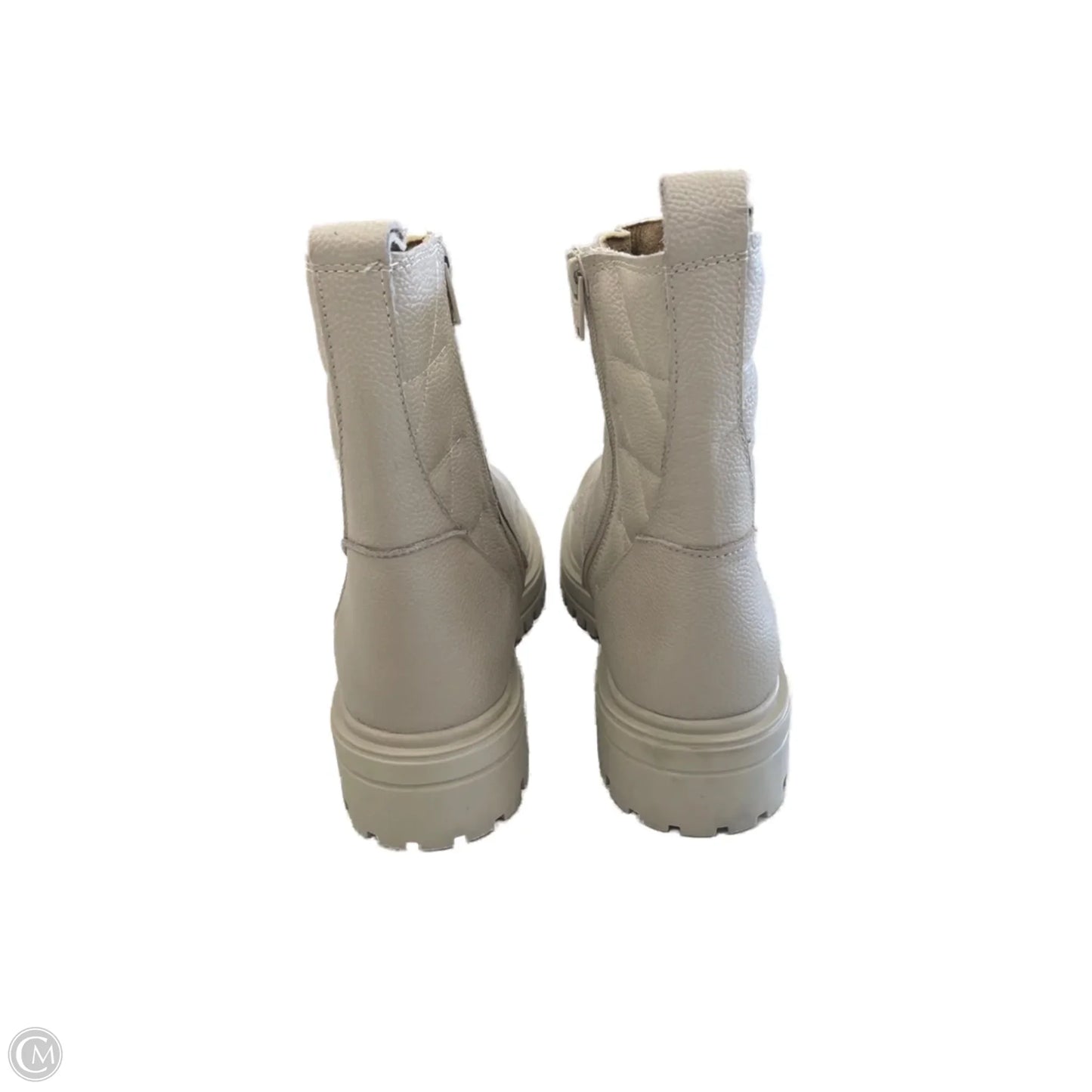 Boots Ankle Flats By Clothes Mentor In Tan, Size: 9.5