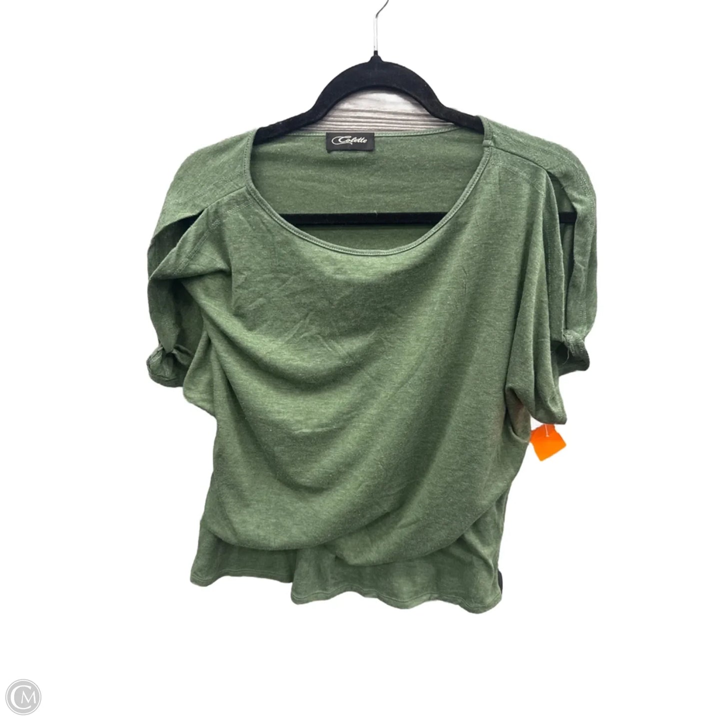 Top Short Sleeve Basic By Colette Mordo In Green, Size: L