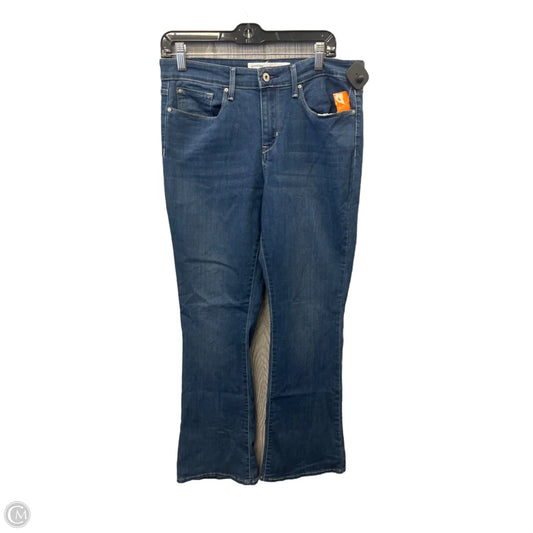Jeans Boot Cut By Levis Signature In Blue Denim, Size: 10