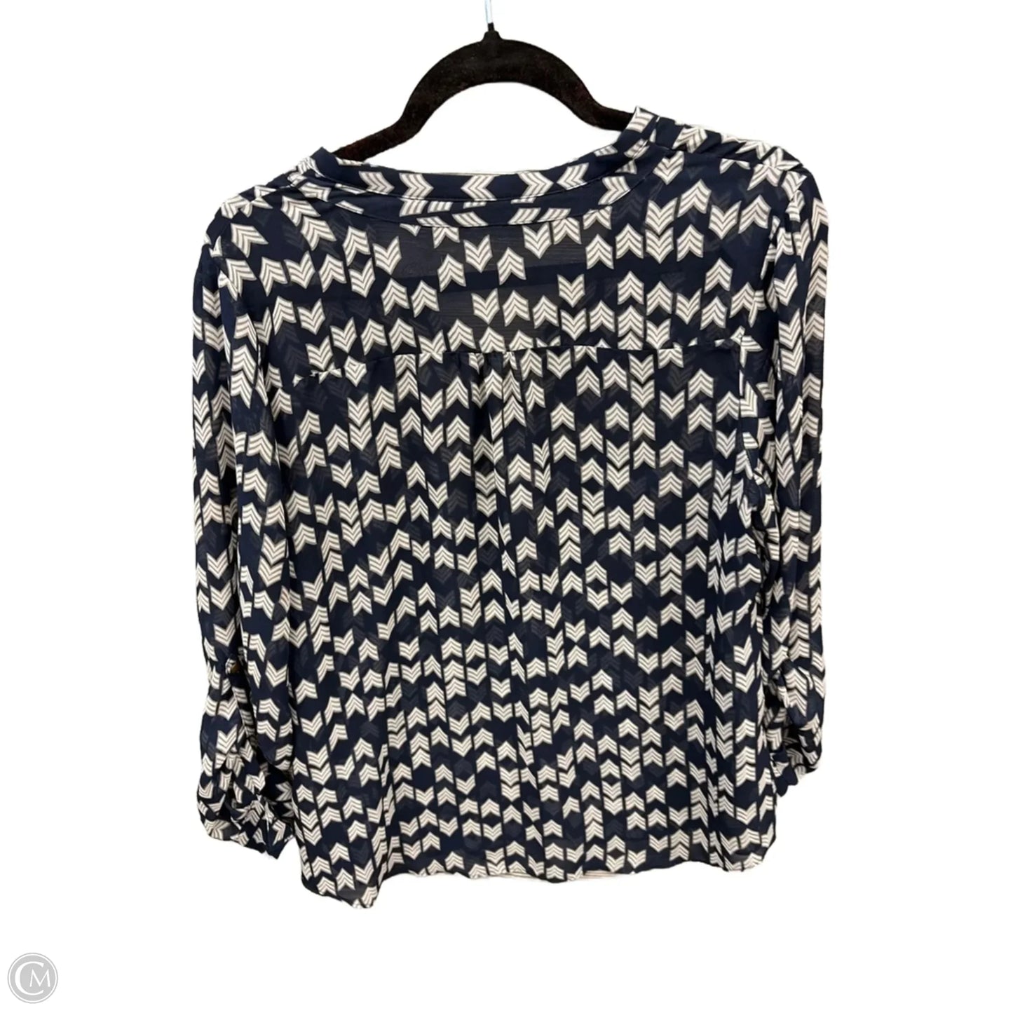 Blouse 3/4 Sleeve By Ana In Blue, Size: L