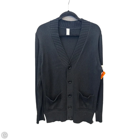 Sweater Cardigan By Clothes Mentor In Black, Size: 2x