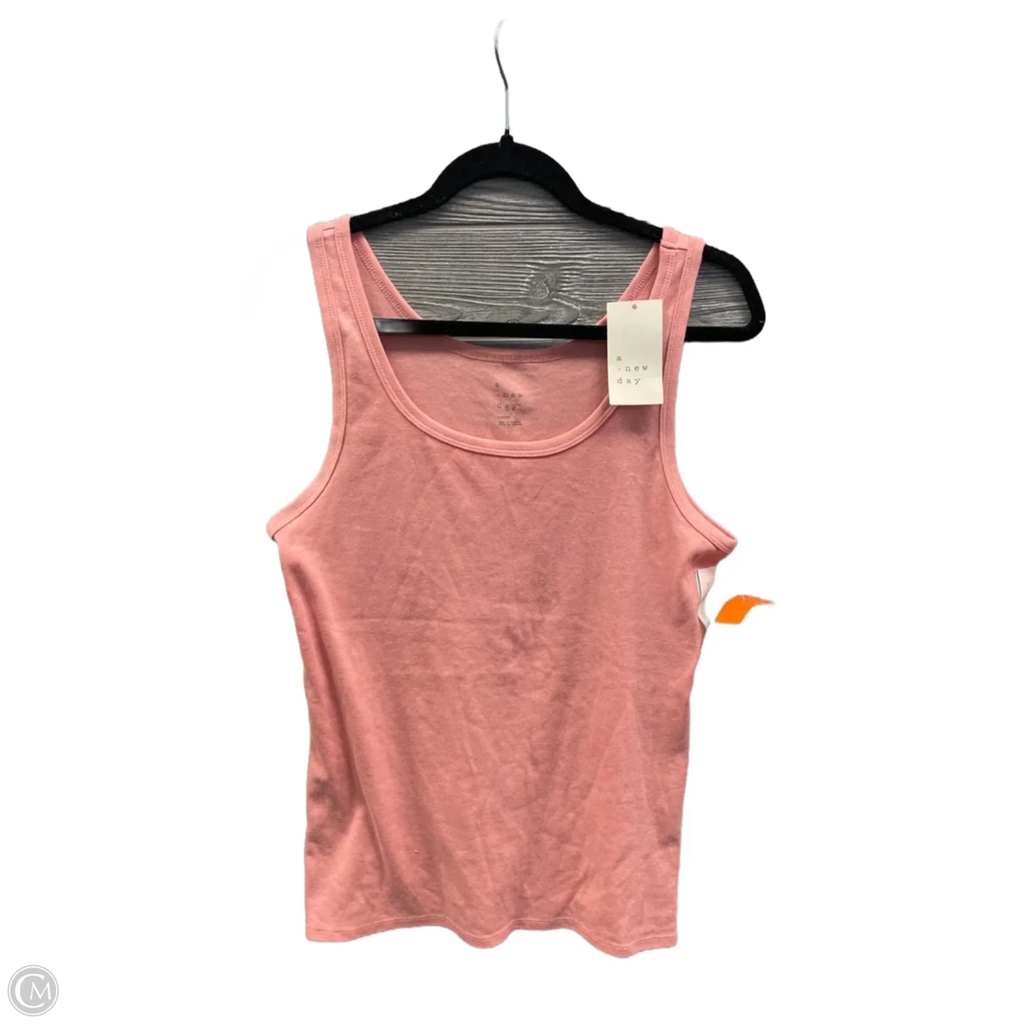 Top Sleeveless Basic By A New Day In Pink, Size: L
