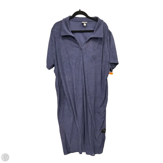 Dress Casual Maxi By Ava & Viv In Blue, Size: 3x