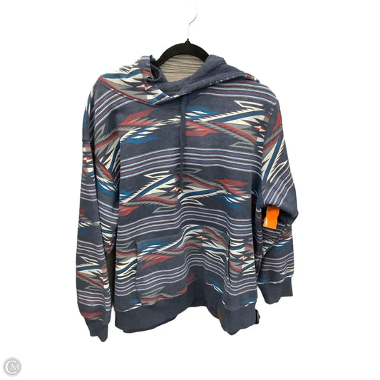 Sweatshirt Hoodie By Ariat In Blue, Size: 1x