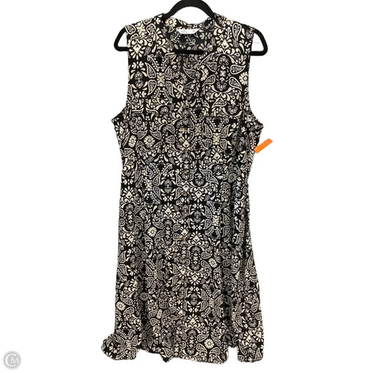 Dress Casual Midi By Croft And Barrow In Blue, Size: Xxl