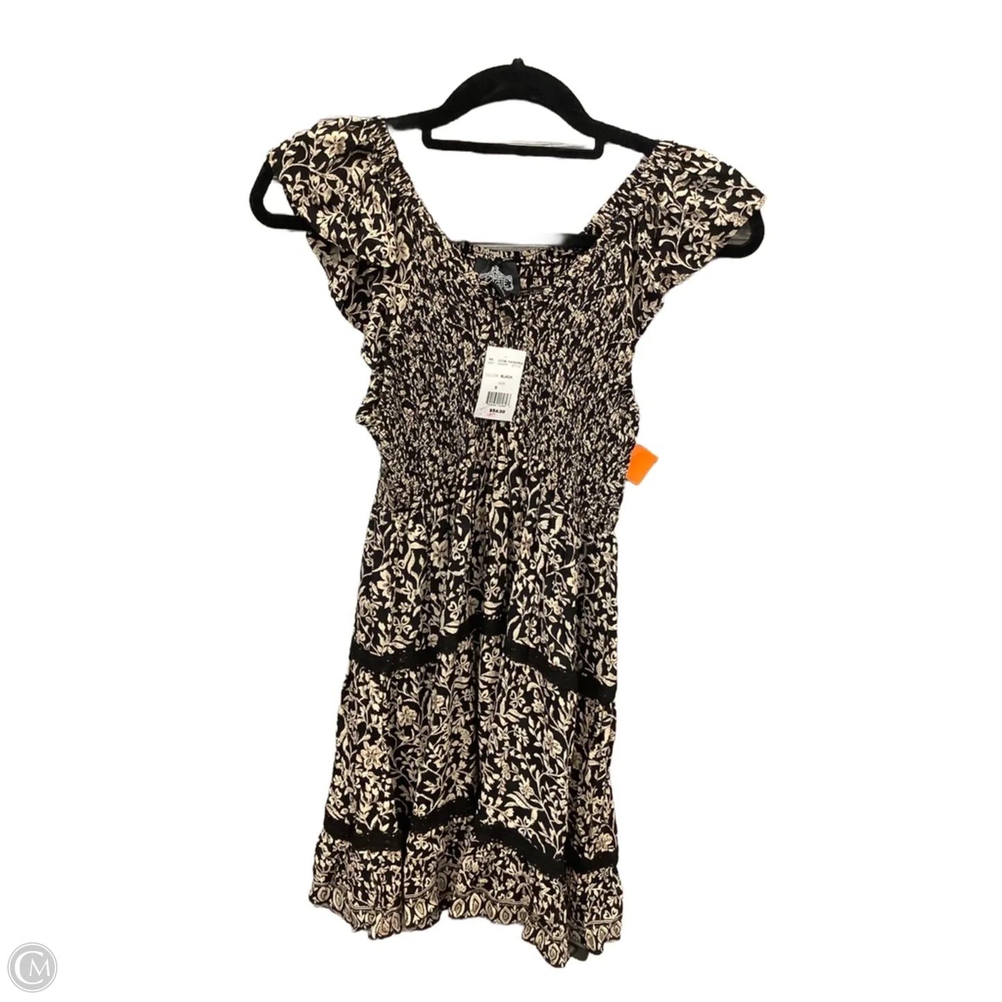 Dress Casual Short By Angie In Black & Tan, Size: S