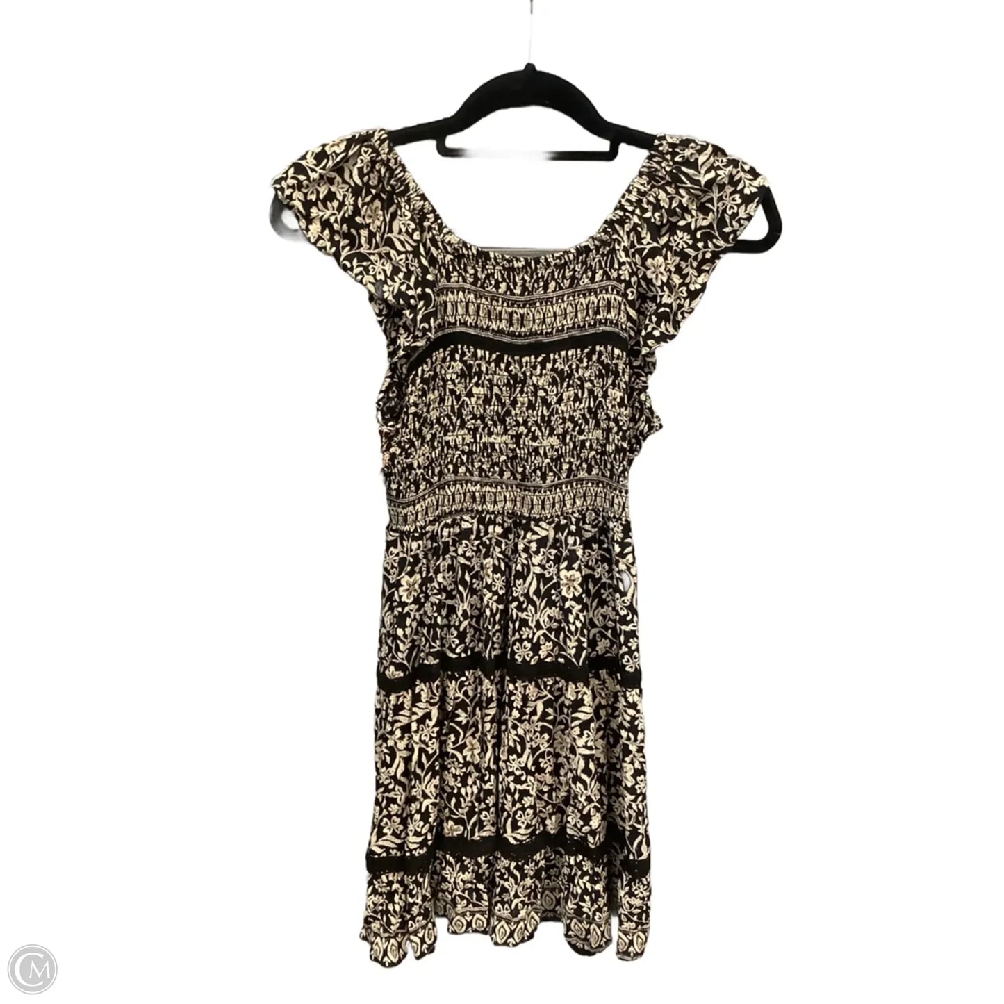 Dress Casual Short By Angie In Black & Tan, Size: S