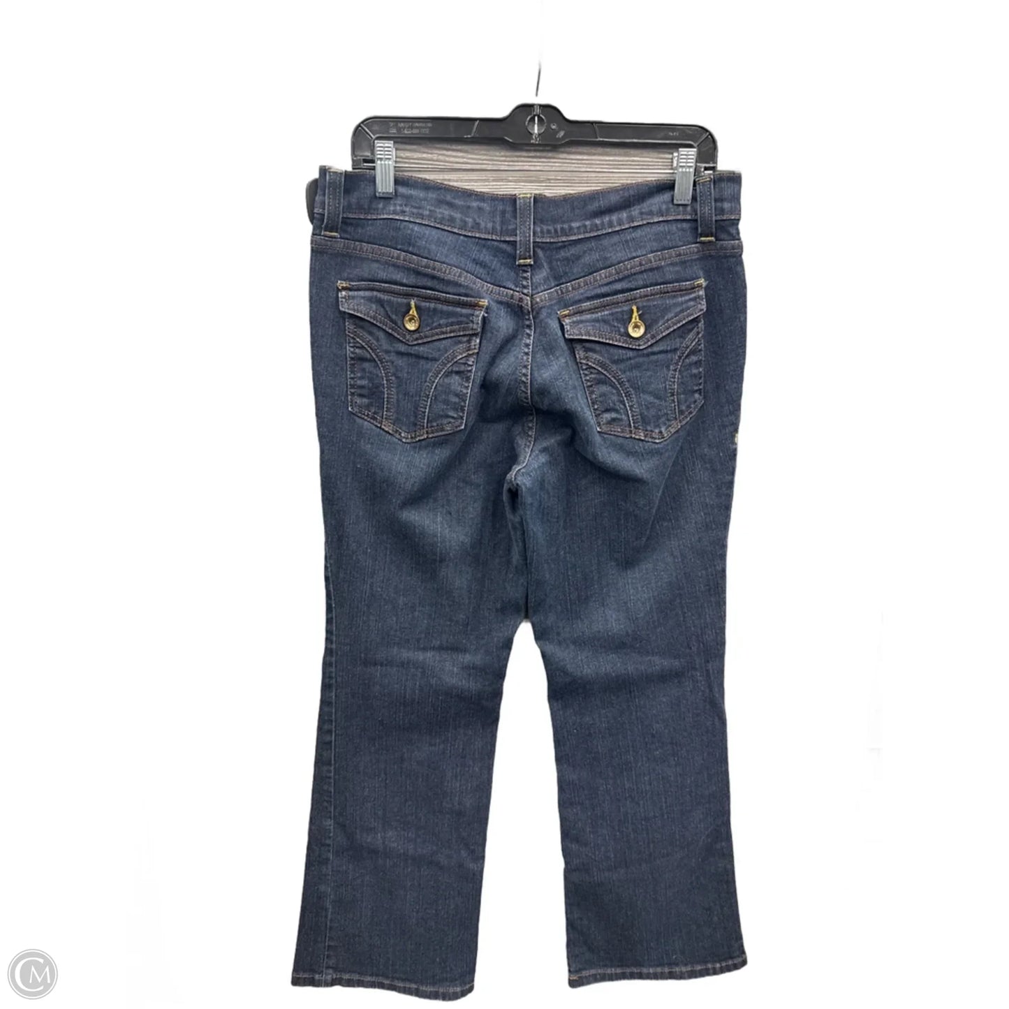 Jeans Flared By Dkny In Blue Denim, Size: 12