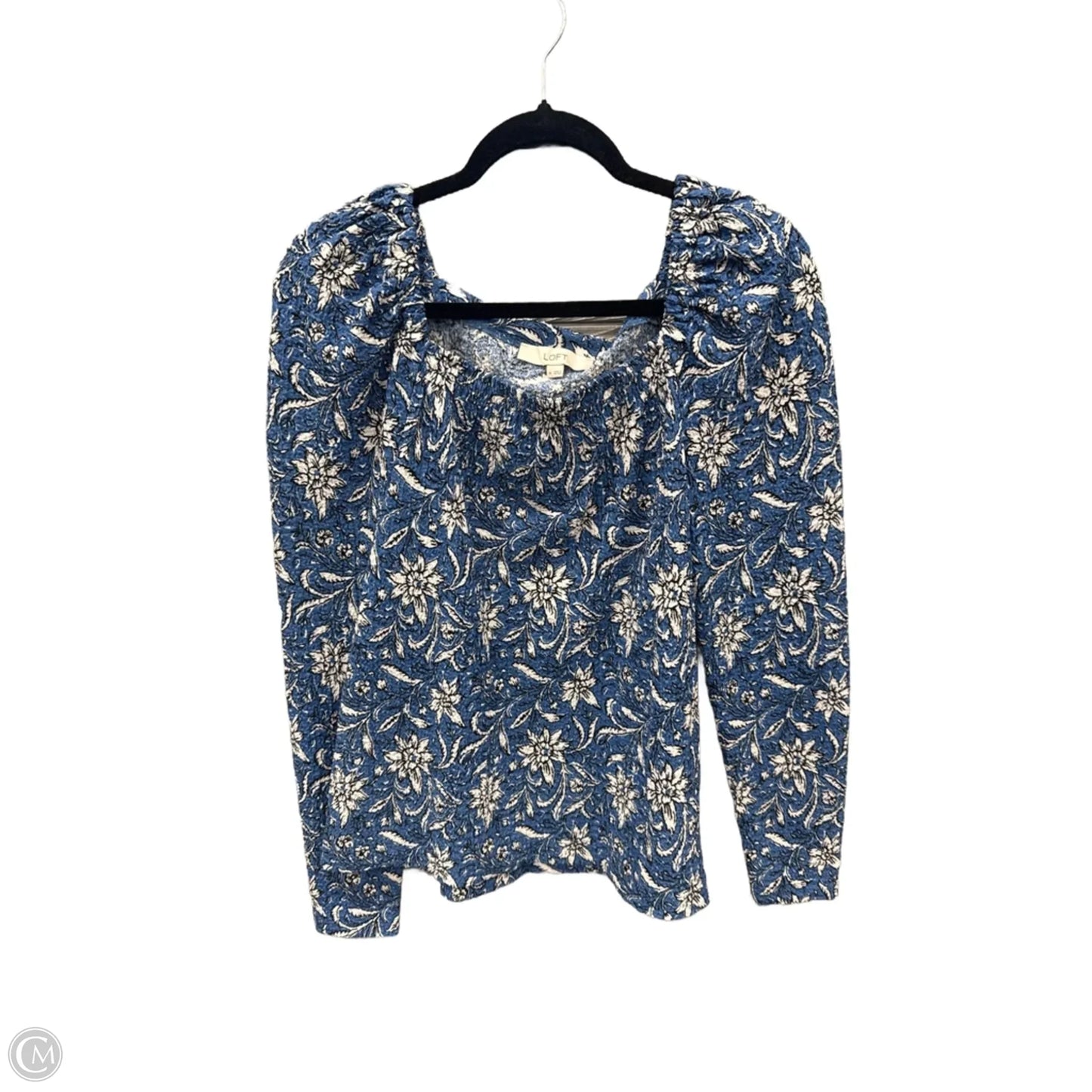 Top Long Sleeve By Loft In Blue, Size: M