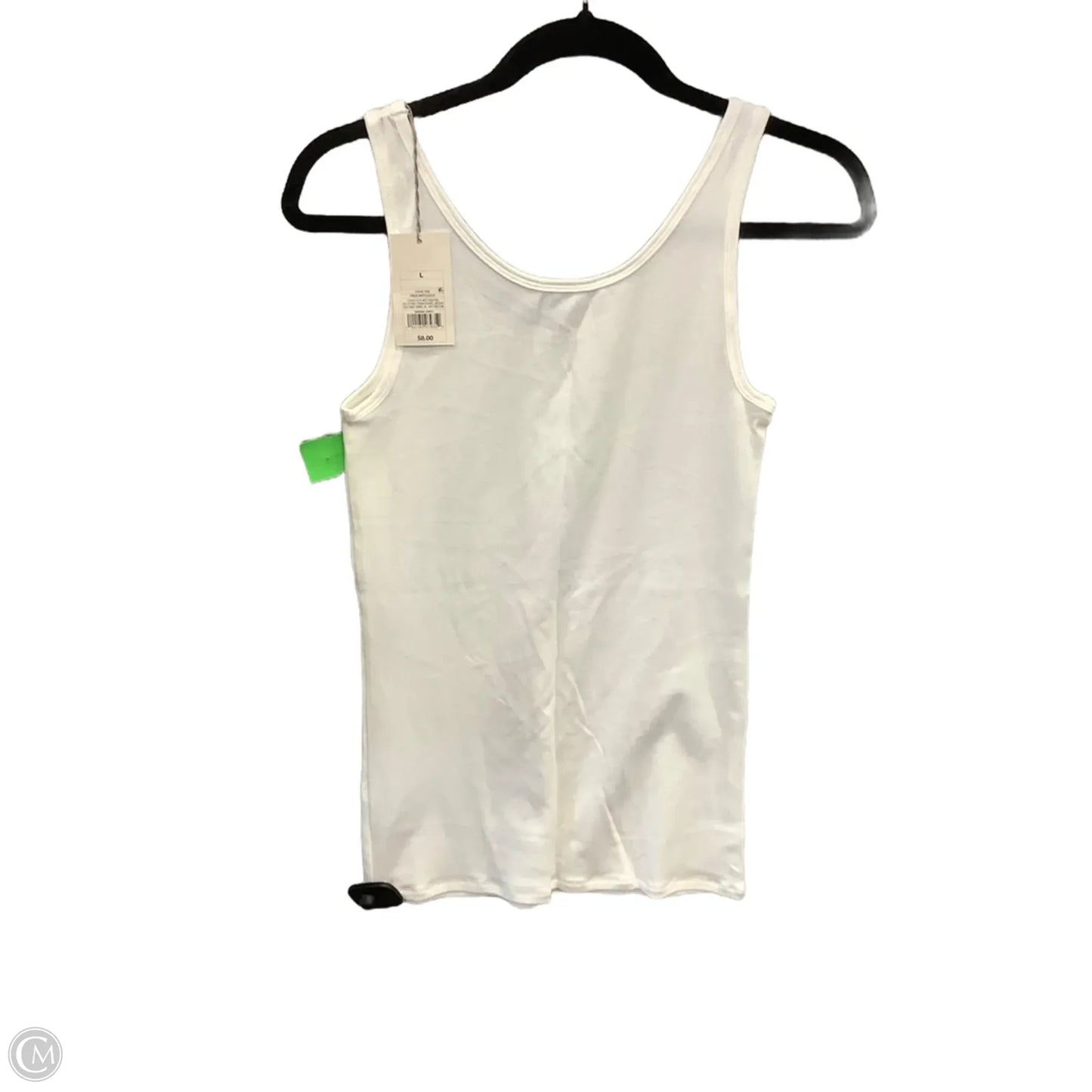 Top Sleeveless Basic By A New Day In White, Size: L