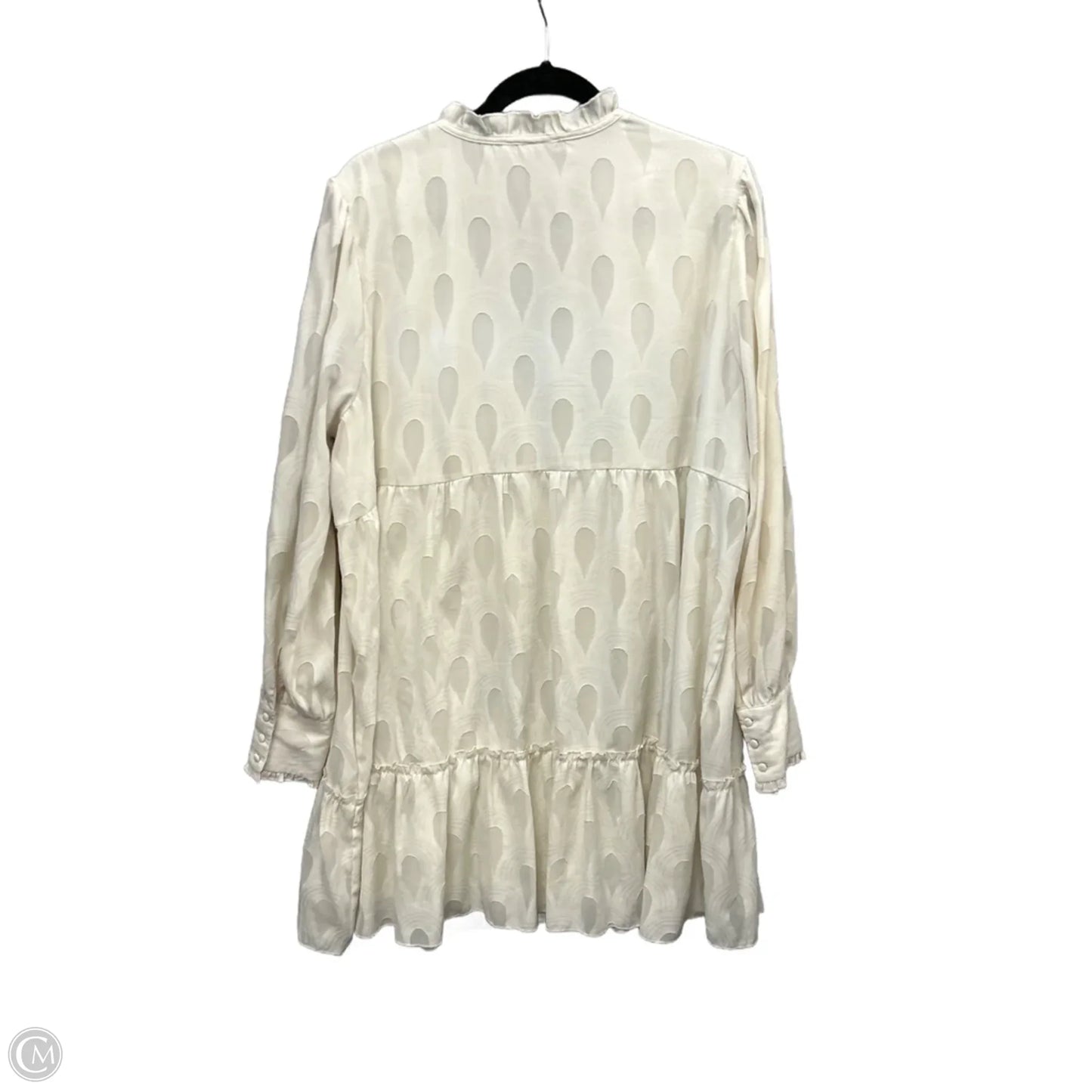 Dress Casual Short By Ophelia Roe In White, Size: Xl