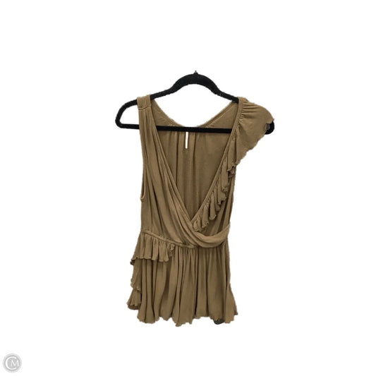 Top Sleeveless By Free People In Green, Size: M