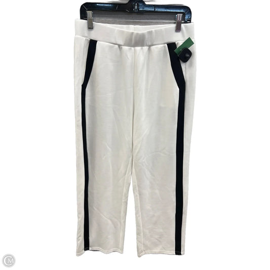 Athletic Pants By Clothes Mentor In White, Size: L