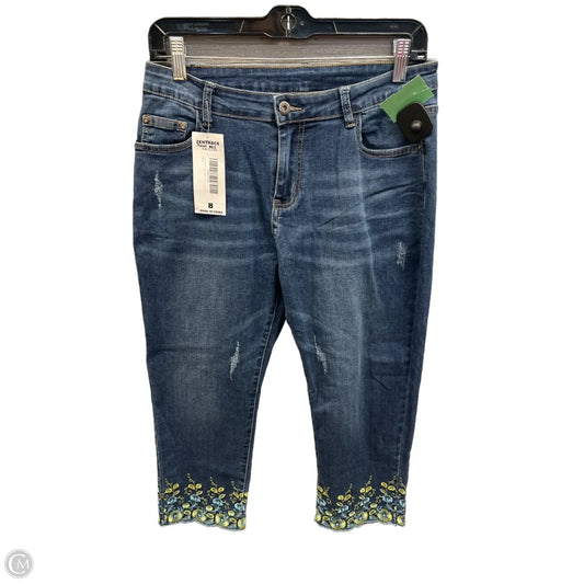 Capris By Clothes Mentor In Blue Denim, Size: 8
