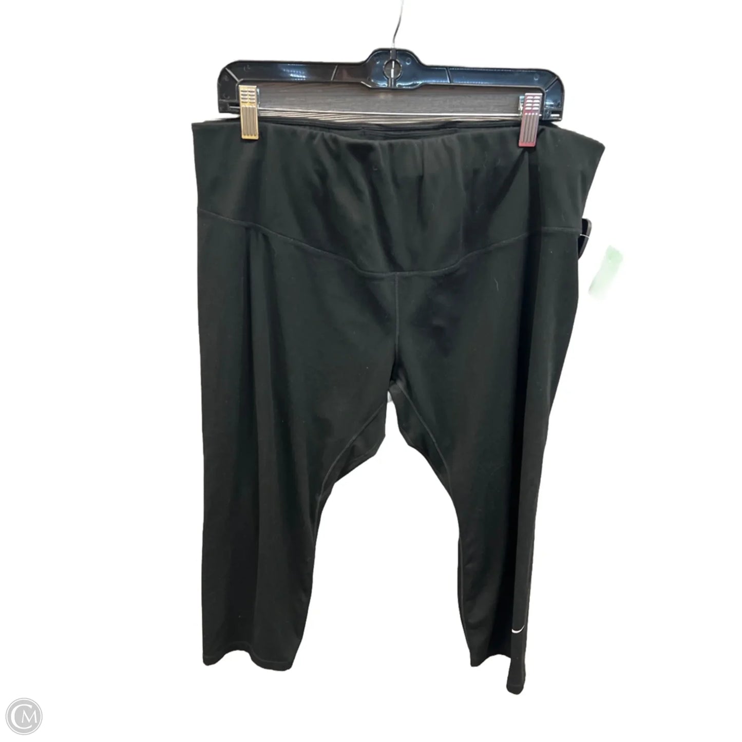 Athletic Capris By Nike In Black, Size: 2x