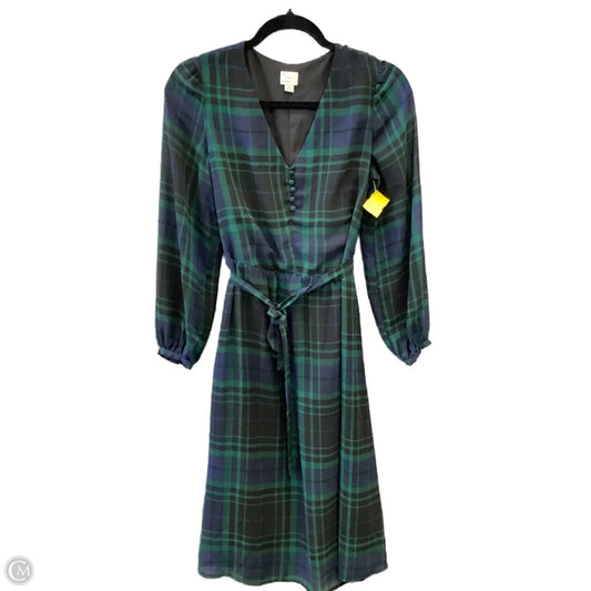 Dress Casual Maxi By A New Day In Plaid Pattern, Size: S