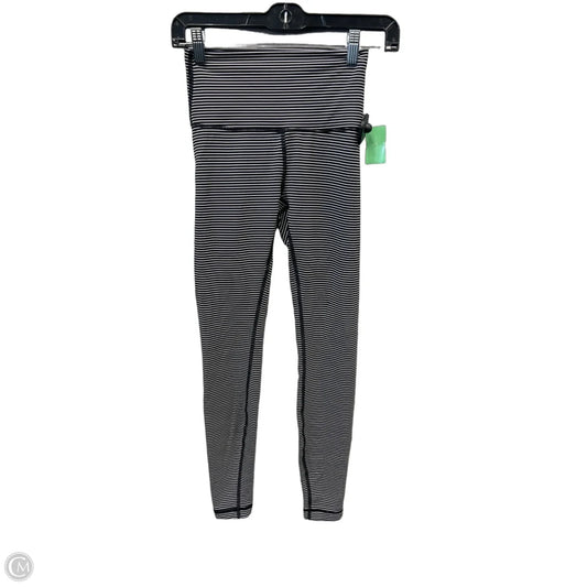 Athletic Leggings By Lululemon In Striped Pattern, Size: S