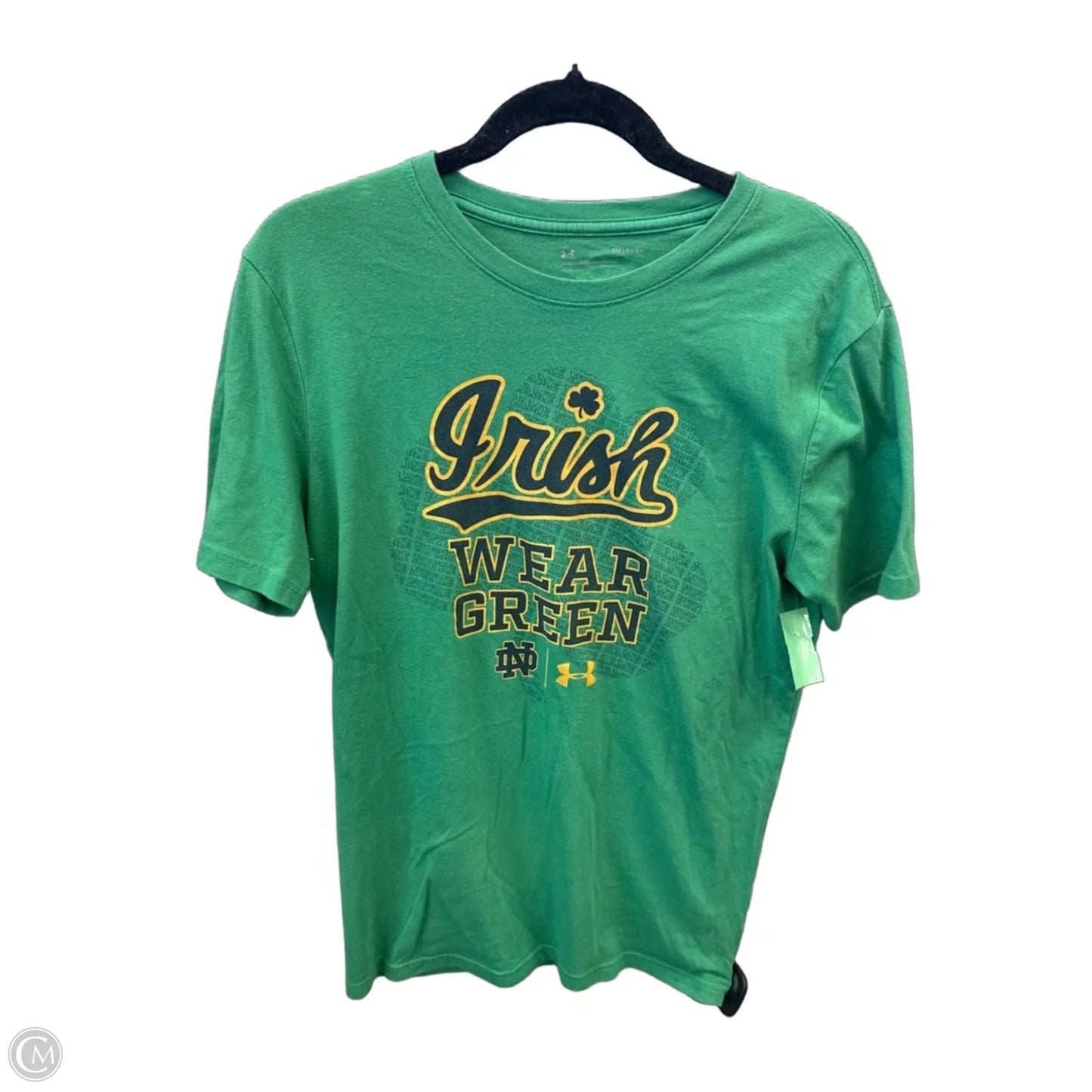Top Short Sleeve By Under Armour In Green, Size: S