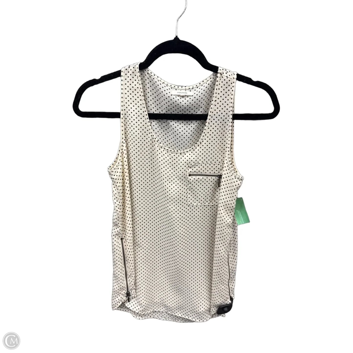 Top Sleeveless By Maurices In Polkadot Pattern, Size: Xs
