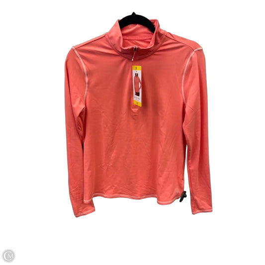 Athletic Top Long Sleeve Collar By Soybu In Coral, Size: S