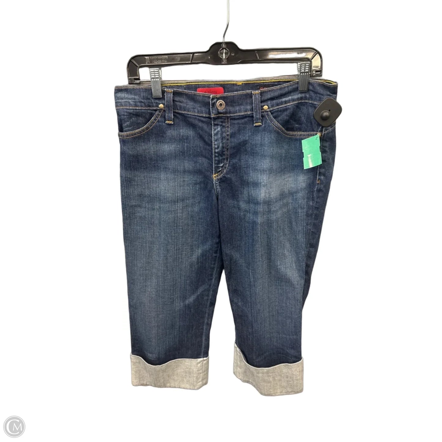 Capris By Adriano Goldschmied In Blue Denim, Size: 12