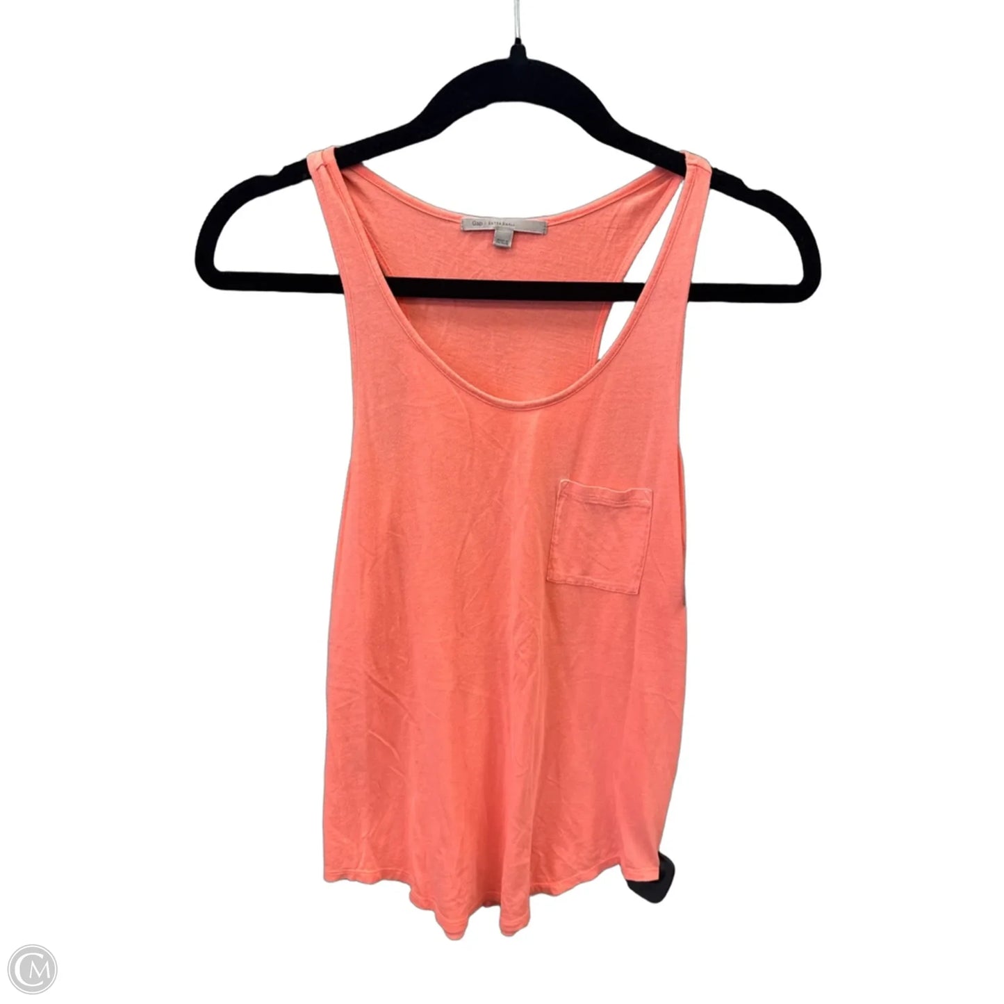 Top Sleeveless Basic By Gap In Orange, Size: Xs