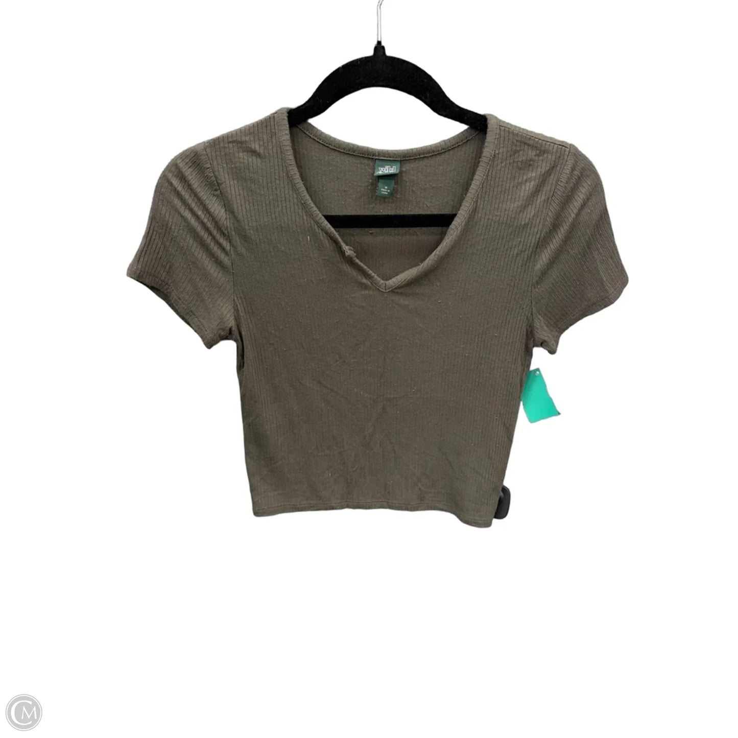 Top Short Sleeve Basic By Wild Fable In Green, Size: M
