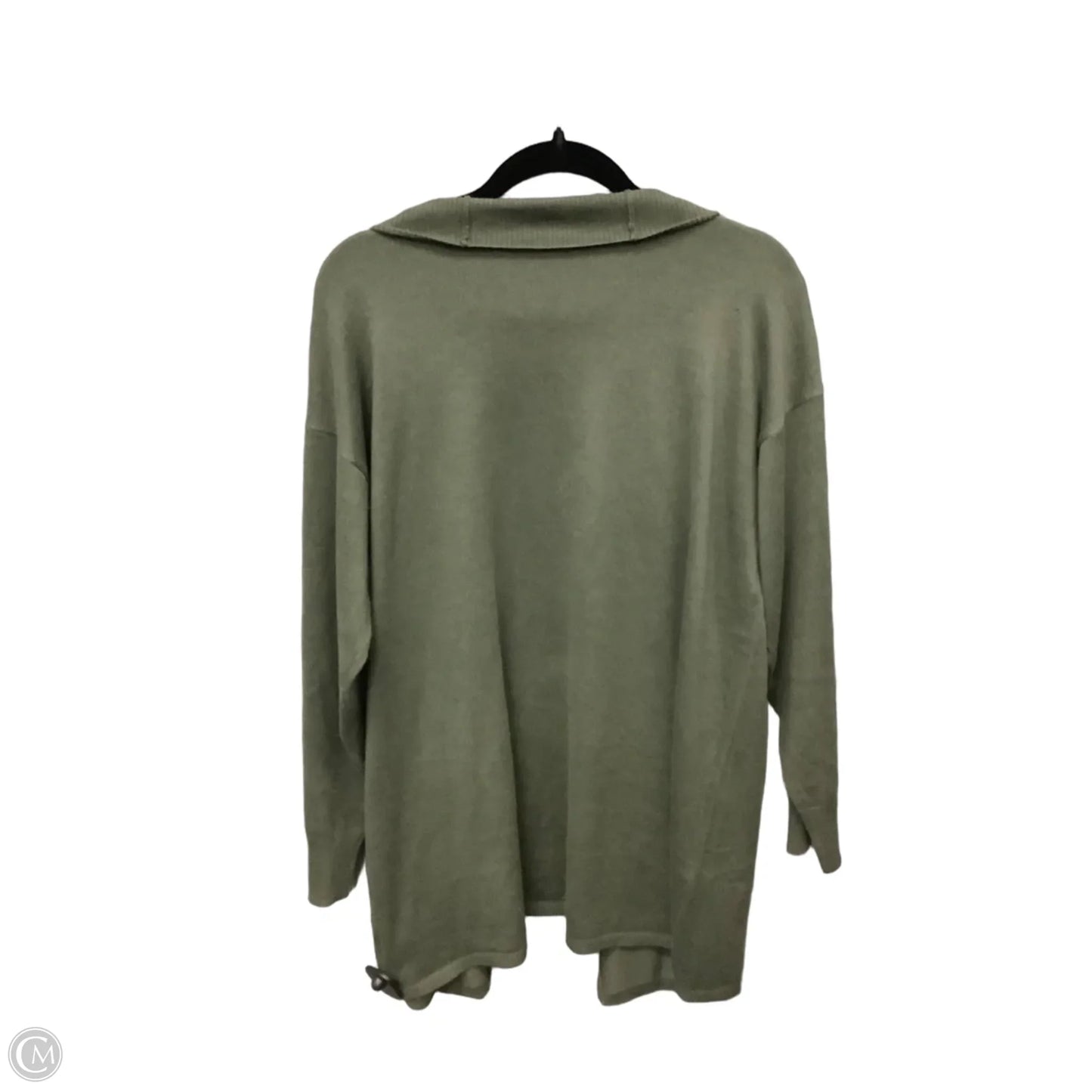 Cardigan By Gloria Vanderbilt In Green, Size: Xxl