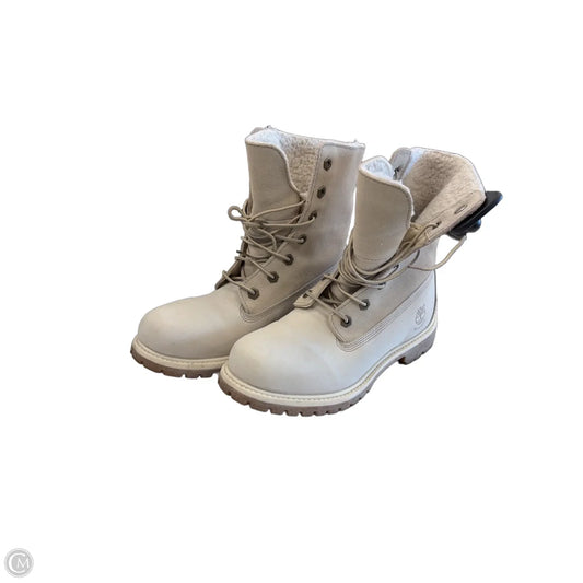 Boots Ankle Flats By Timberland In White, Size: 7.5