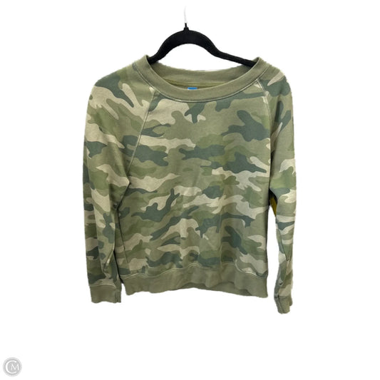 Sweatshirt Crewneck By Old Navy In Camouflage Print, Size: M