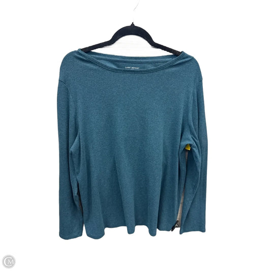 Top Long Sleeve Basic By Lane Bryant In Blue, Size: 2x