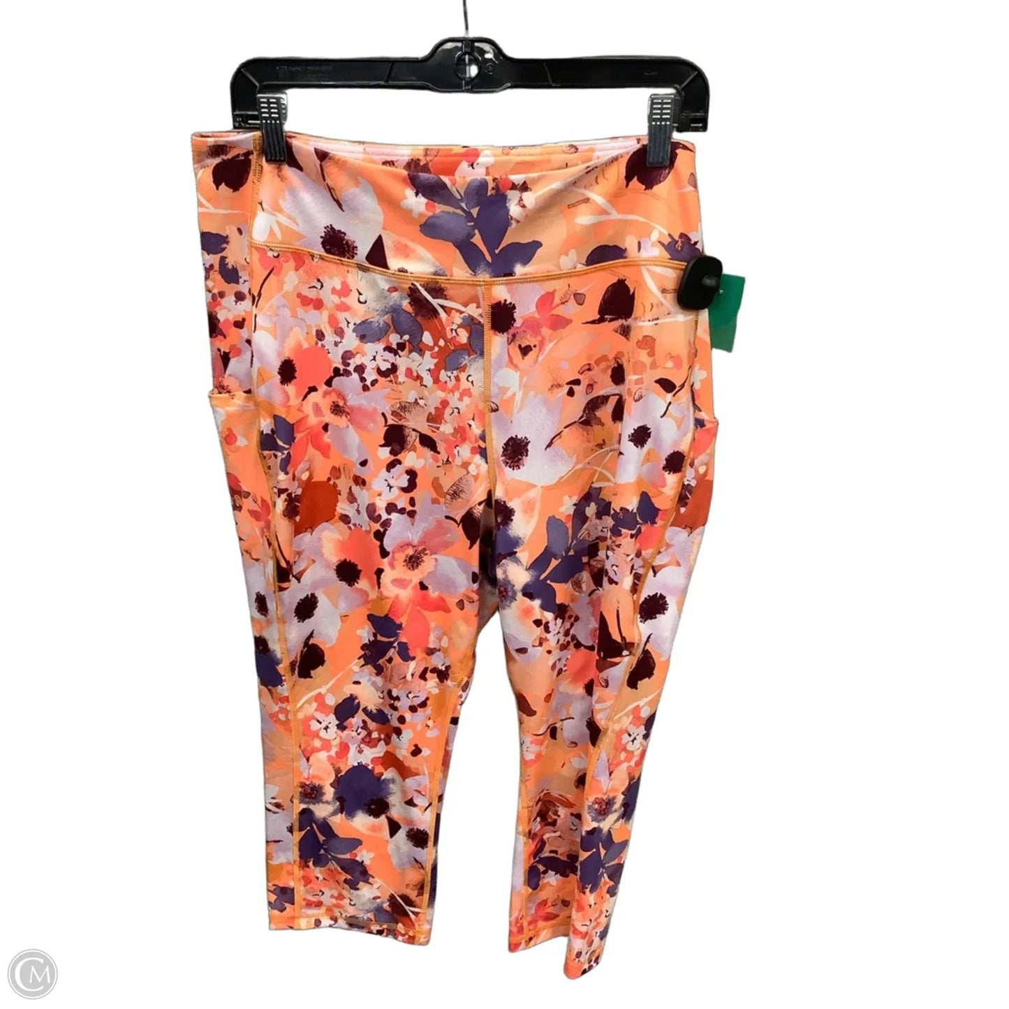Athletic Capris By Tek Gear In Orange, Size: 2x