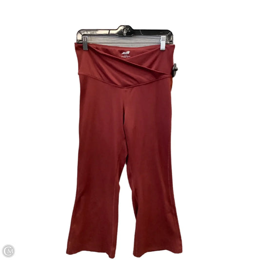 Athletic Leggings By Avia In Red, Size: M