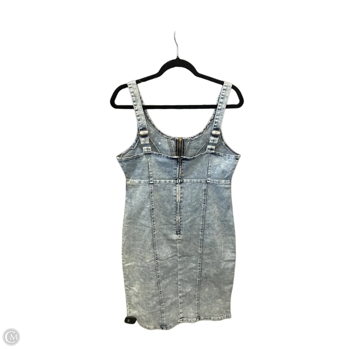Dress Casual Midi By Clothes Mentor In Blue Denim, Size: Xl