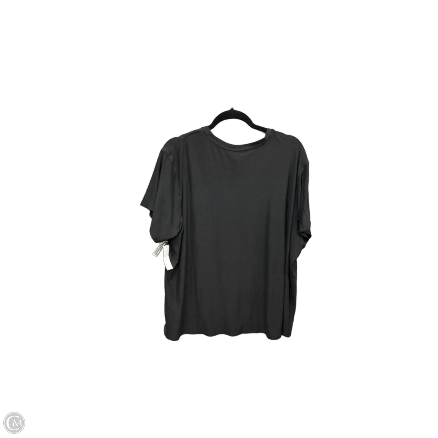 Athletic Top Short Sleeve By Athletic Works In Grey, Size: 1x