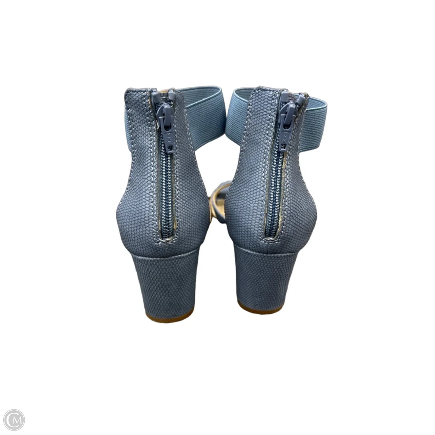 Sandals Heels Block By Covington In Blue, Size: 8