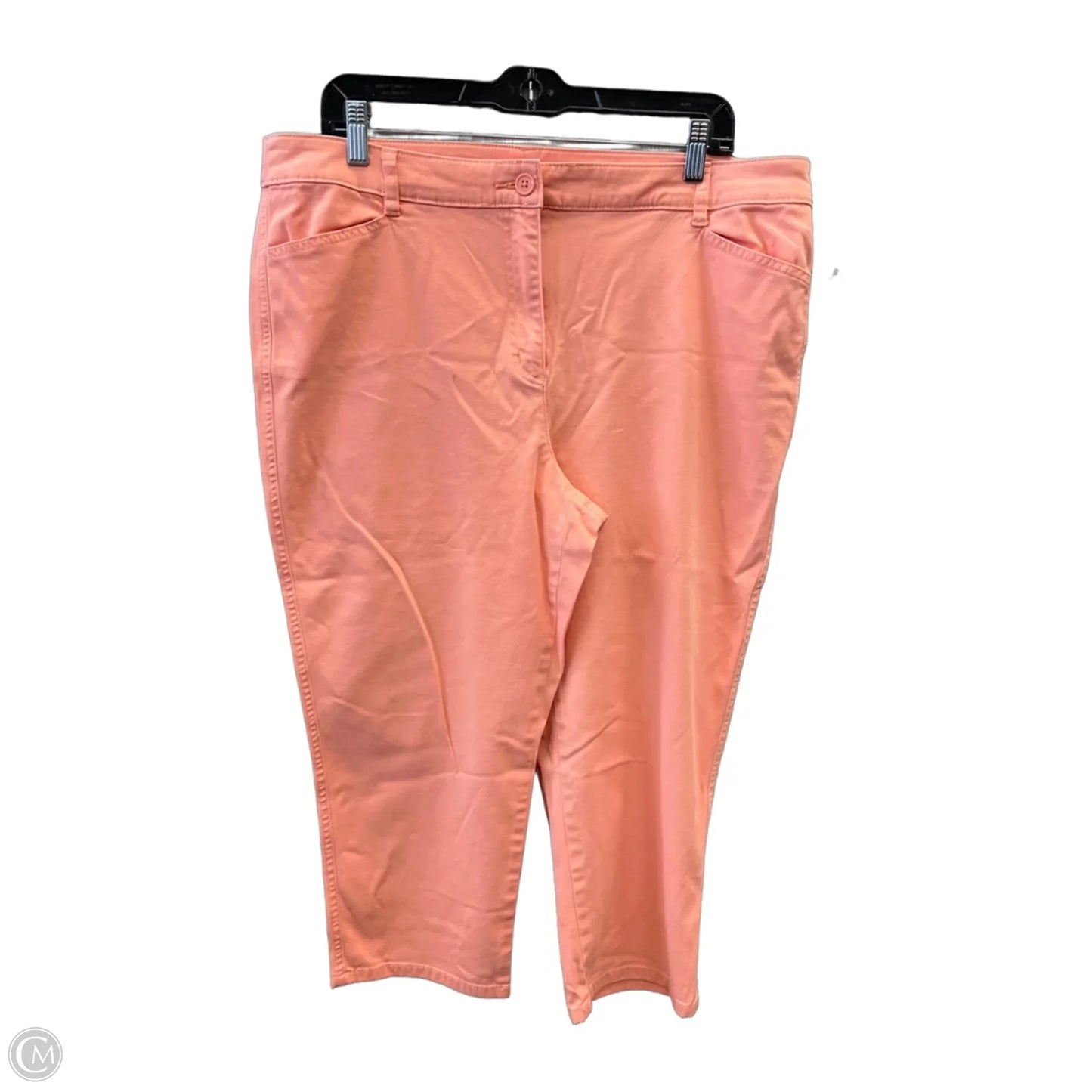 Capris By Chicos In Orange, Size: 14