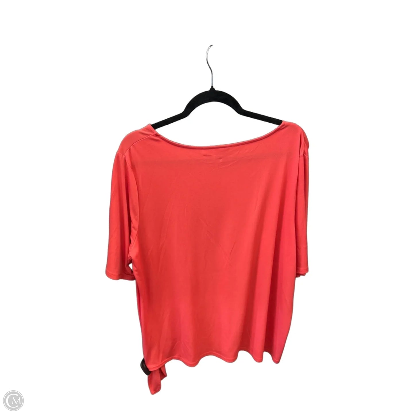 Top Short Sleeve By Chicos In Orange, Size: Xl