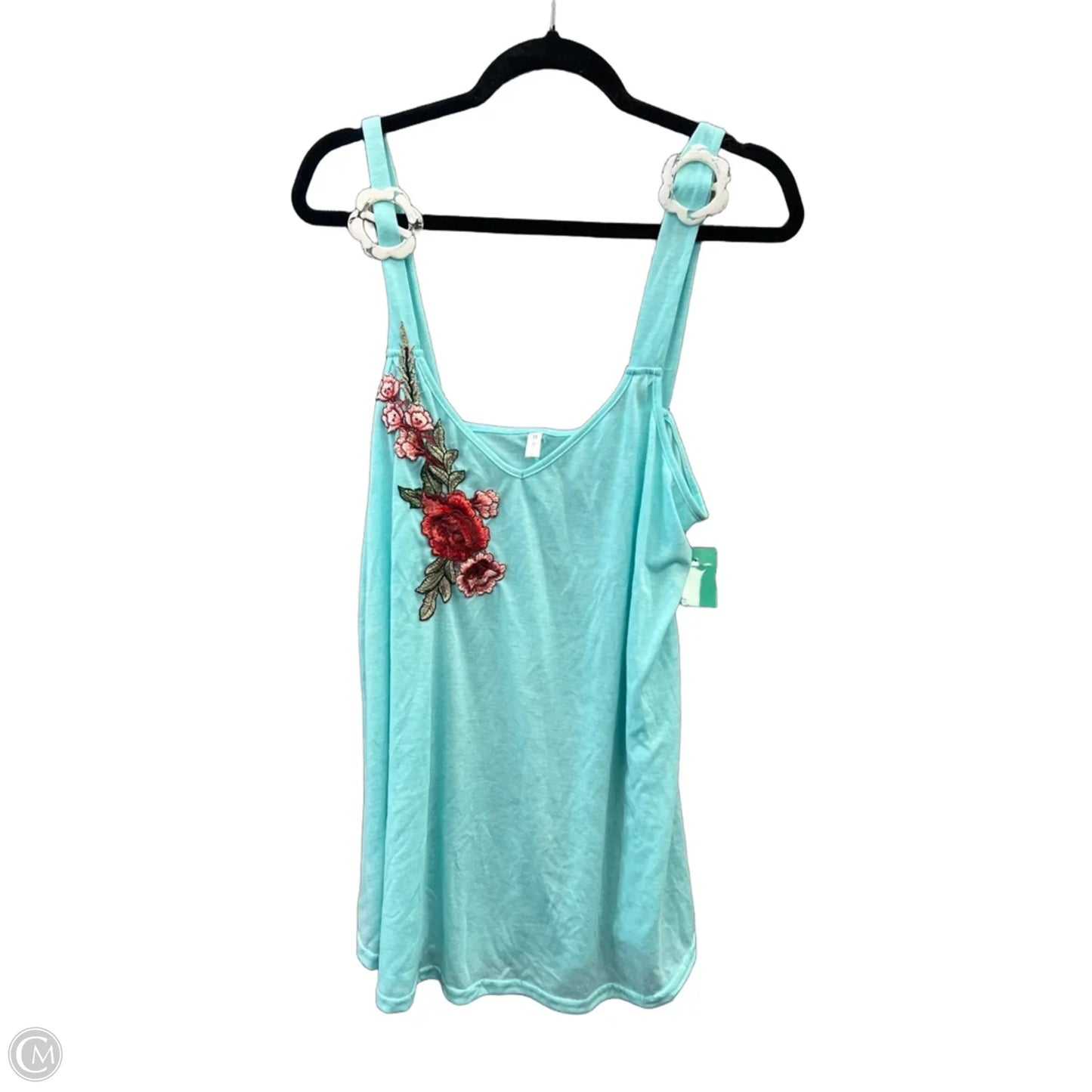 Top Sleeveless By Clothes Mentor In Blue, Size: 2x