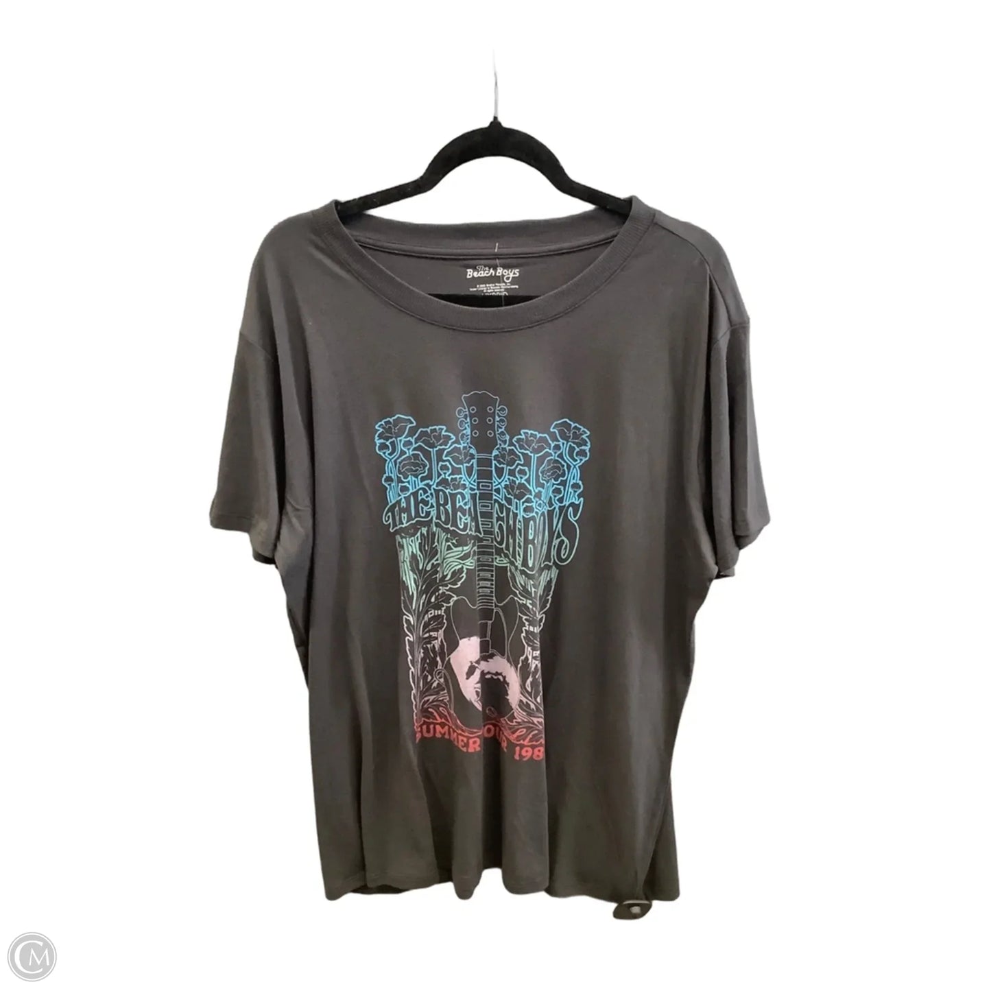 Top Short Sleeve By Clothes Mentor In Grey, Size: Xl