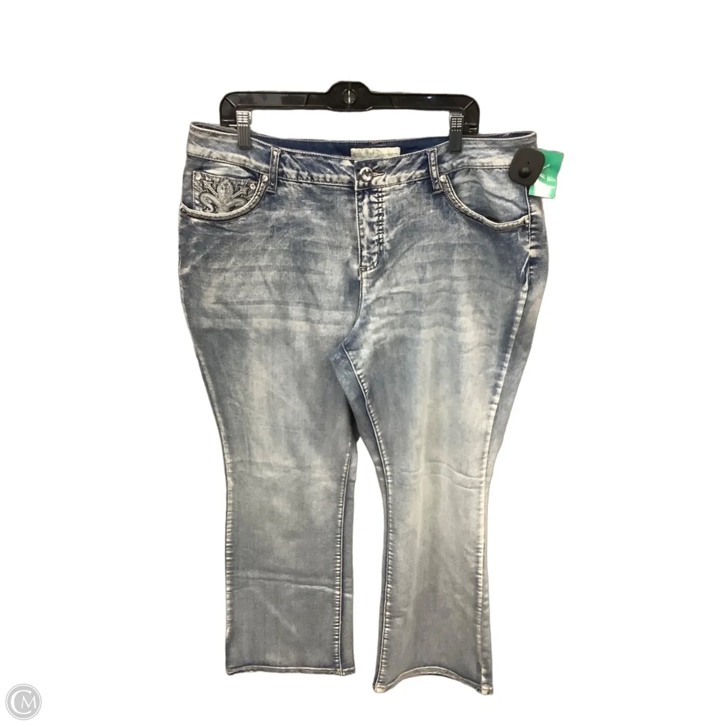 Jeans Straight By Cato In Blue Denim, Size: 18