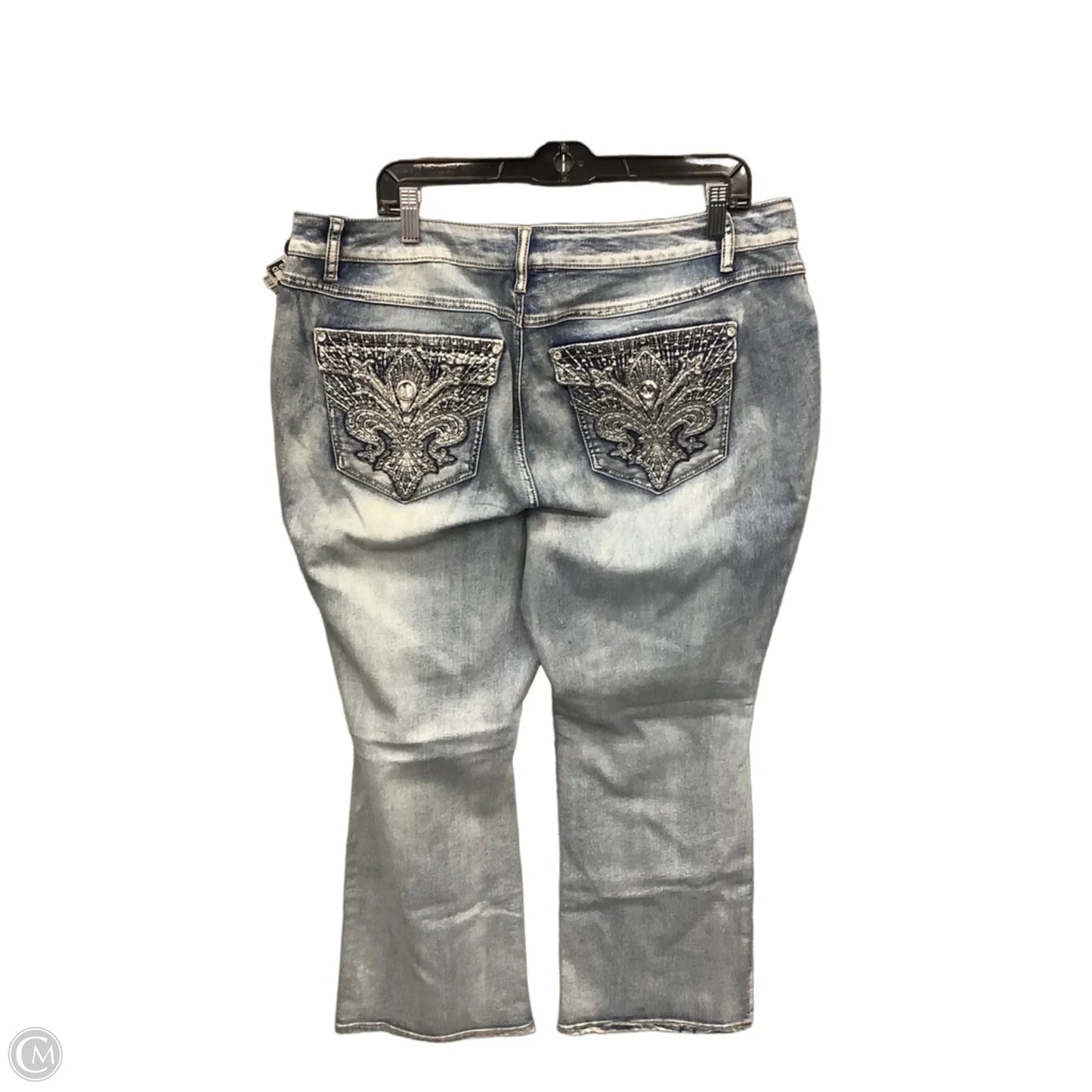 Jeans Straight By Cato In Blue Denim, Size: 18