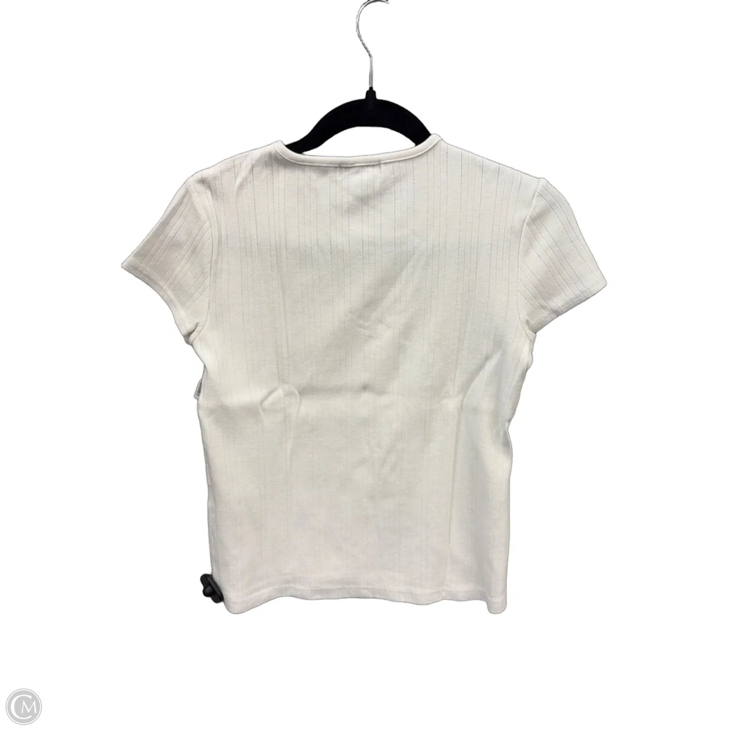 Top Short Sleeve Basic By Petite Sophisticate In White, Size: M