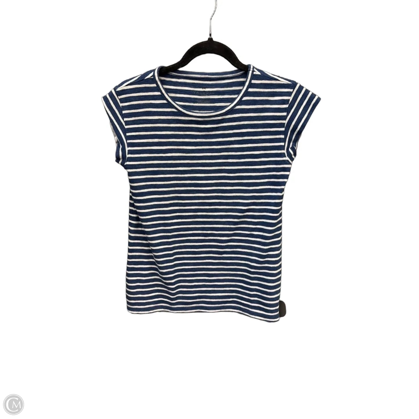 Top Short Sleeve By Talbots In Striped Pattern, Size: Sp