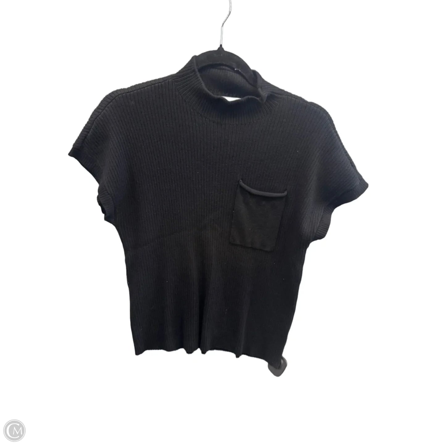 Top Short Sleeve By Nine West In Black, Size: M