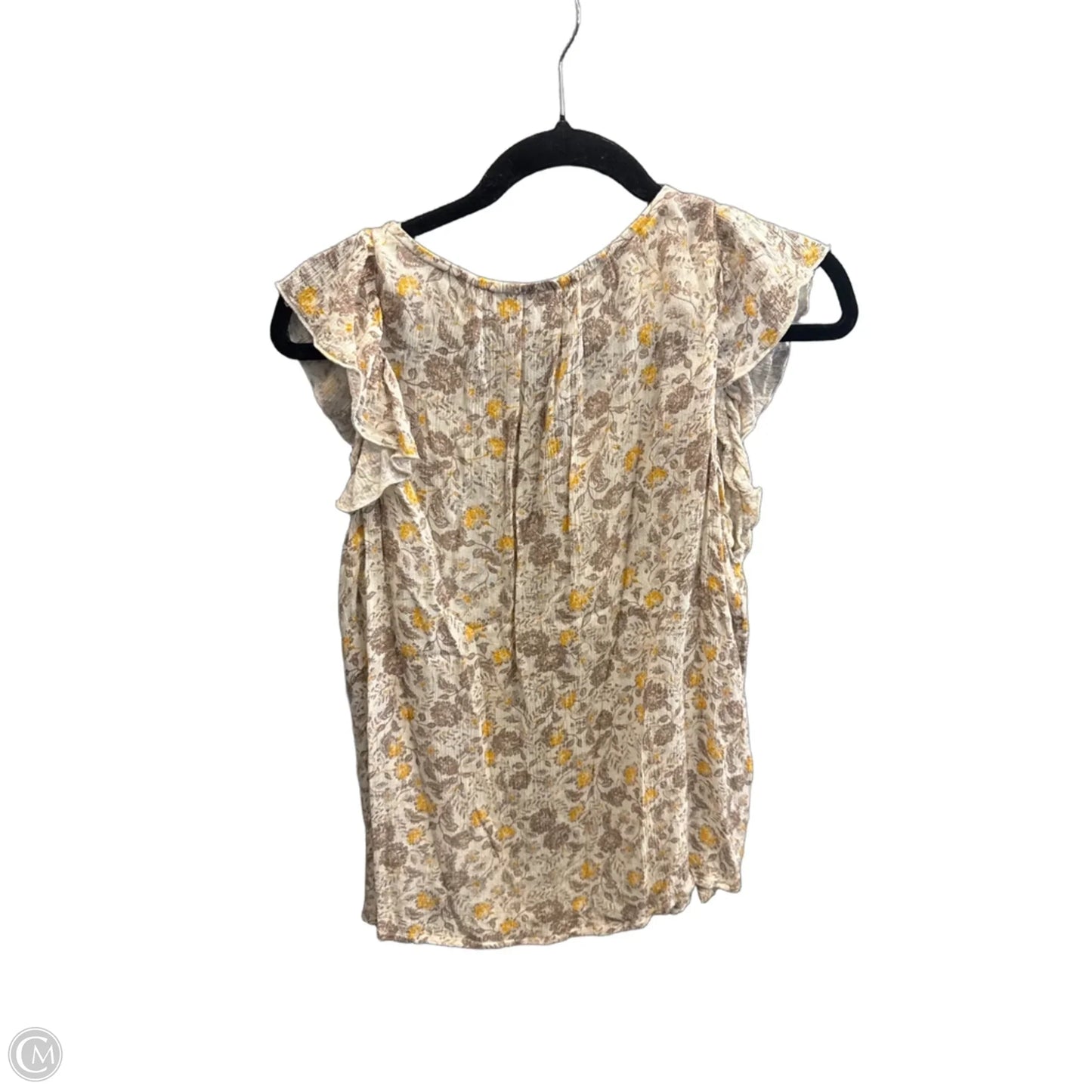 Top Short Sleeve By Old Navy In Tan, Size: L