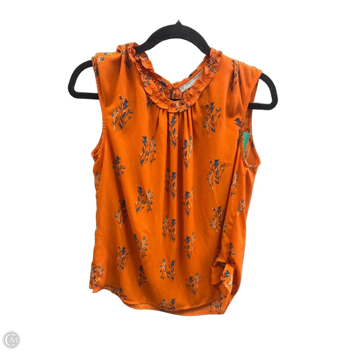 Top Sleeveless By Daniel Rainn In Orange, Size: L
