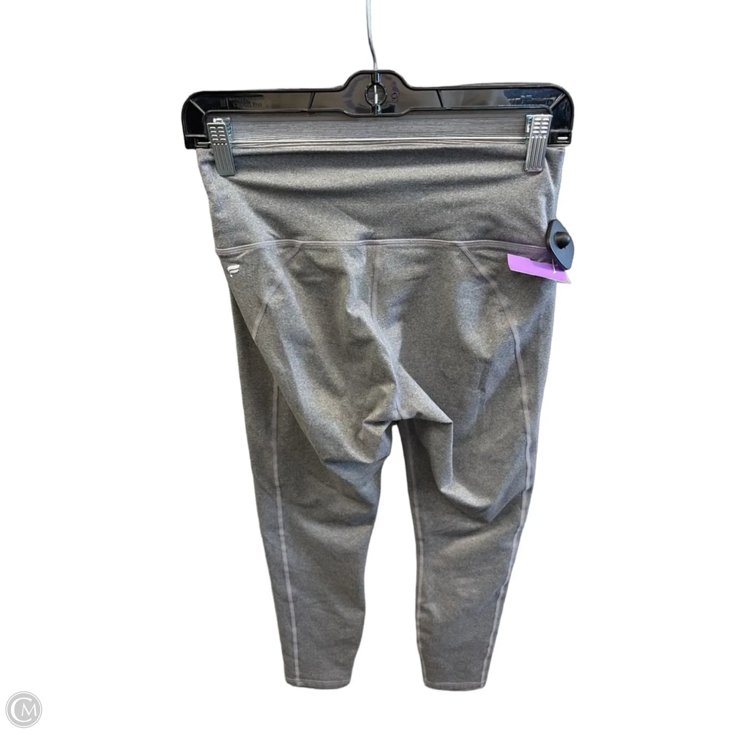Athletic Leggings Capris By Fabletics In Grey, Size: M