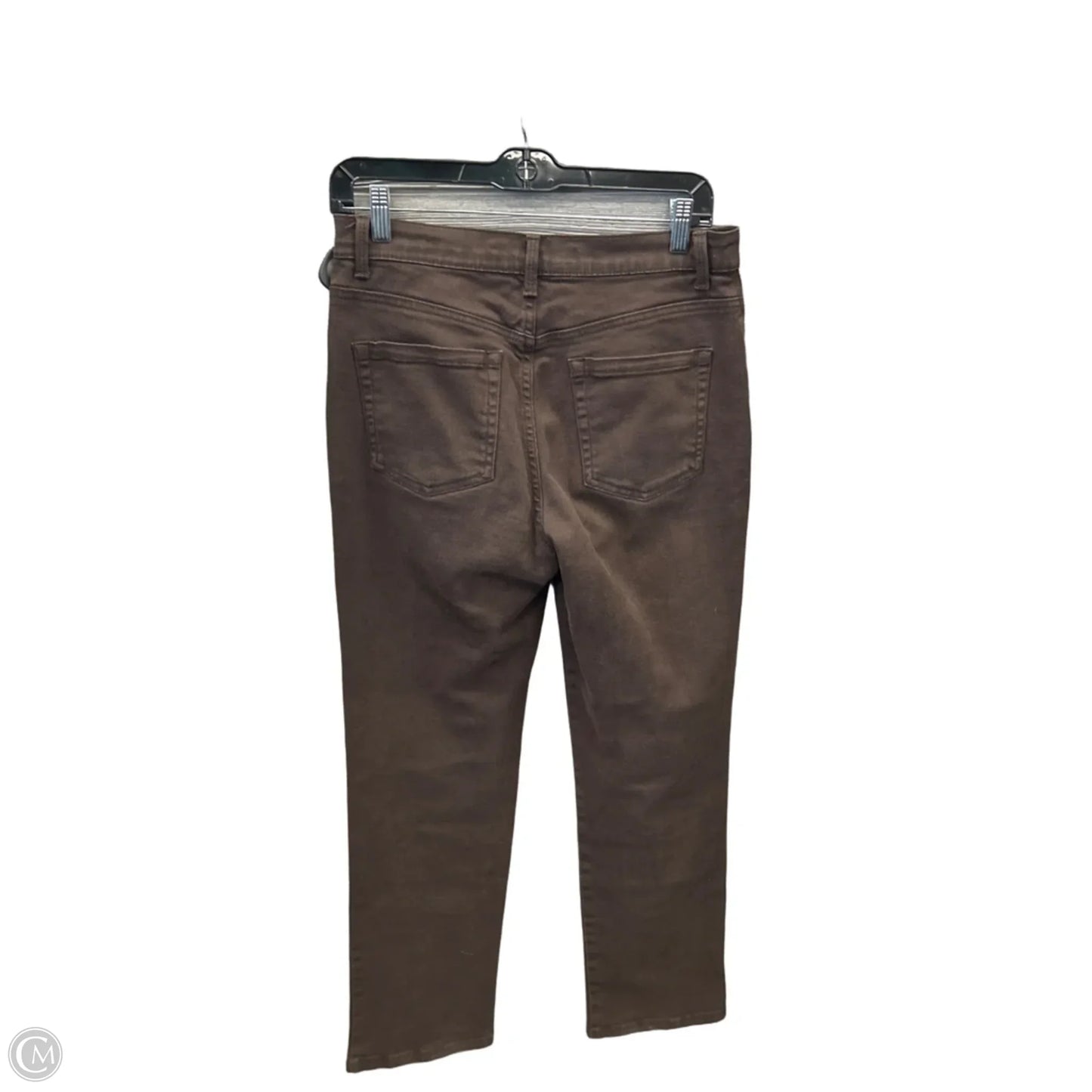 Jeans Straight By Gloria Vanderbilt In Brown Denim, Size: 6
